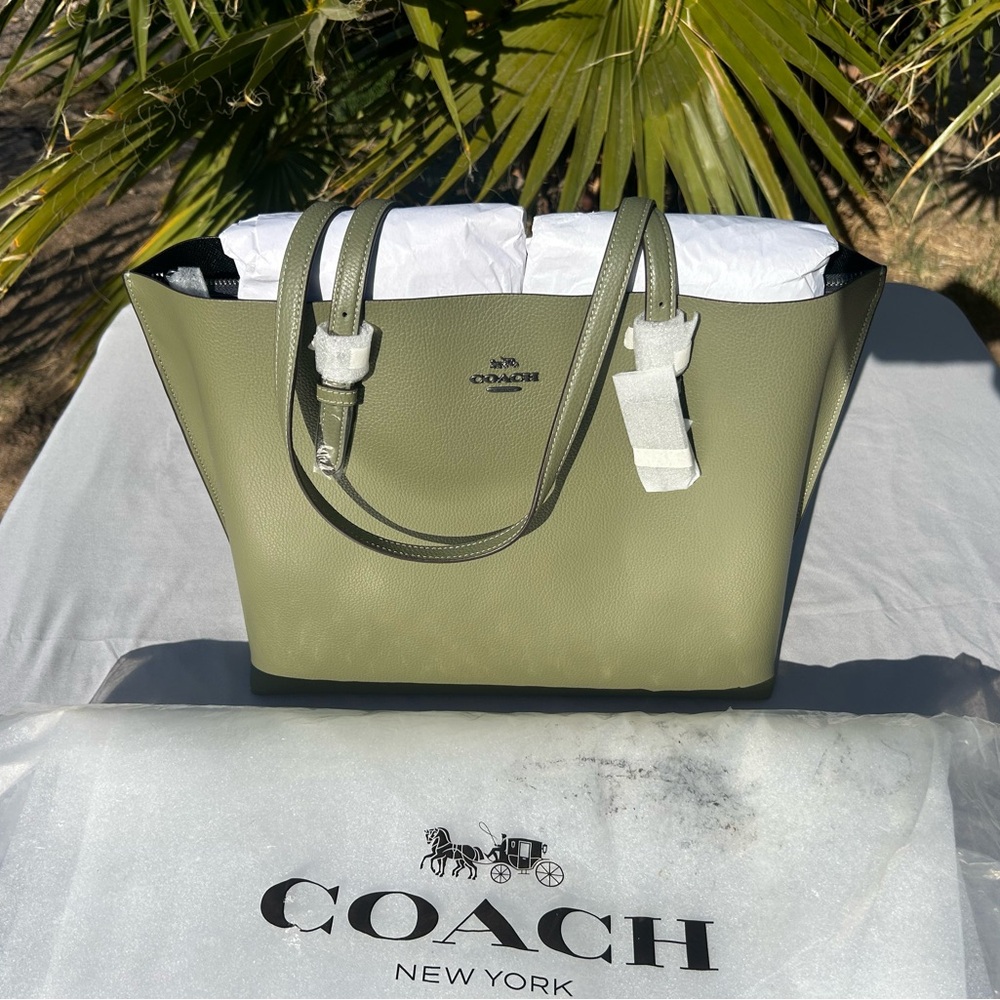 Coach Purse,, Green, New with Tags
